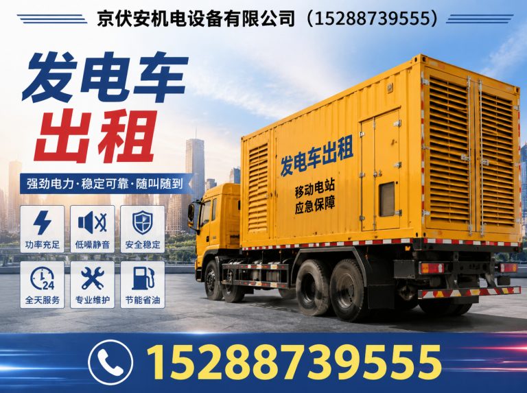 三明应急发电机出租展示图